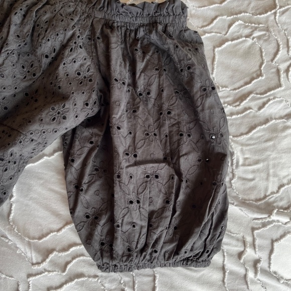 NWOT American Eagle Off-the-shoulder Puff Sleeve Crop Top - Picture 4 of 7